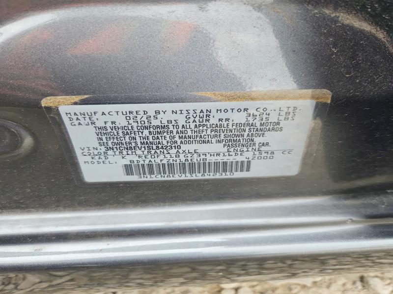 53107716 :رقم المزاد ، 3N1CN8EV1SL842310 vin ، 2025 Nissan Versa مزاد بيع