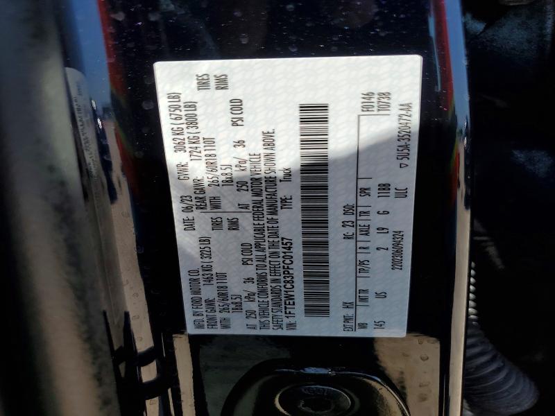 Aukcja sprzedaży 2023 Ford F150, vin: 1FTEW1C83PFC01457, numer aukcji: 53805986