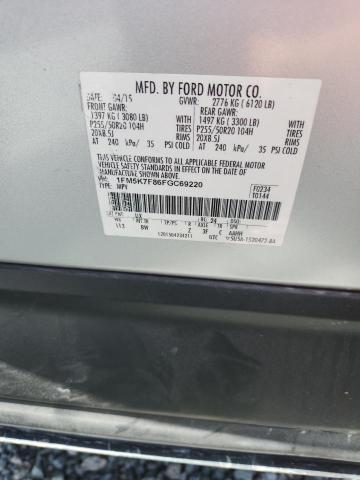 2015 Ford Explorer მანქანა იყიდება აუქციონზე, vin: 1FM5K7F86FGC69220, აუქციონის ნომერი: 52721876