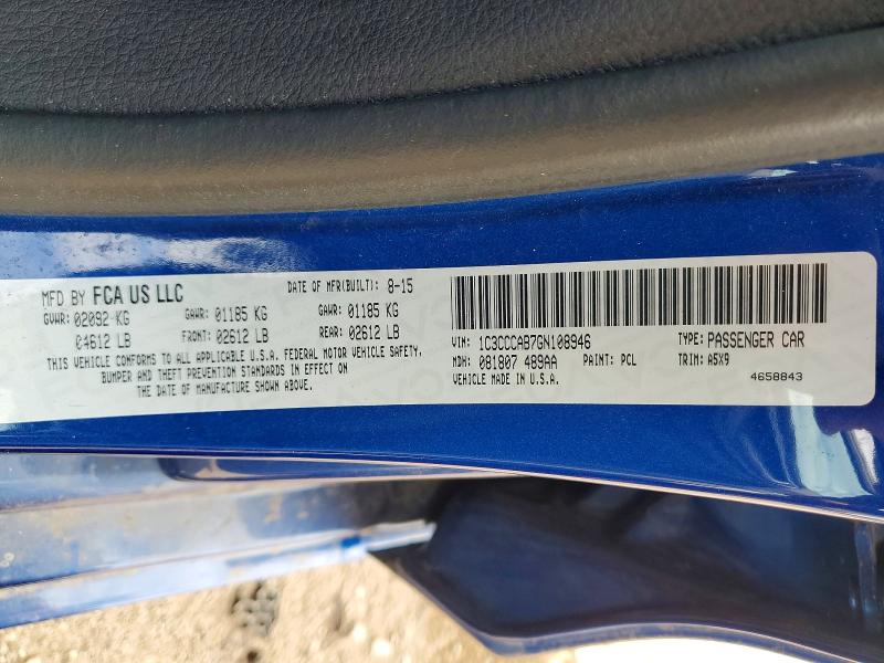Продаж на аукціоні авто 2016 Chrysler 200, vin: 1C3CCCAB7GN108946, номер лоту: 52833066