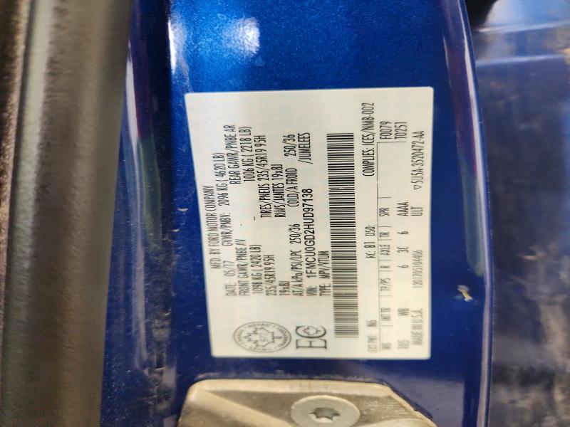 Aukcja sprzedaży 2017 Ford Escape, vin: 1FMCU0GD2HUD97138, numer aukcji: 53900736