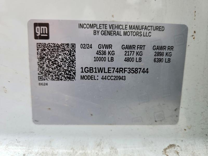 2024 Chevrolet Silverado 2500 Hd მანქანა იყიდება აუქციონზე, vin: 1GB1WLE74RF358744, აუქციონის ნომერი: 52903796