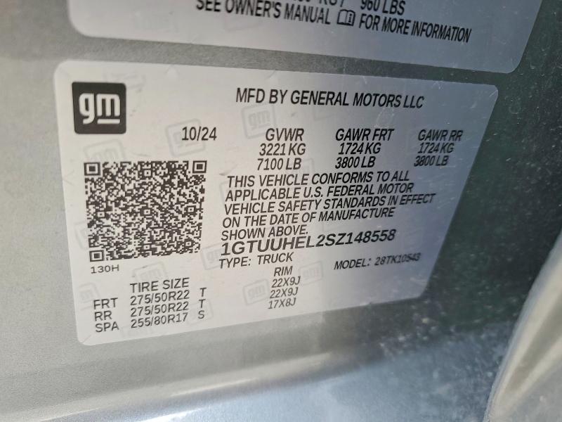 Продаж на аукціоні авто 2025 Gmc Sierra, vin: 1GTUUHEL2SZ148558, номер лоту: 52383706