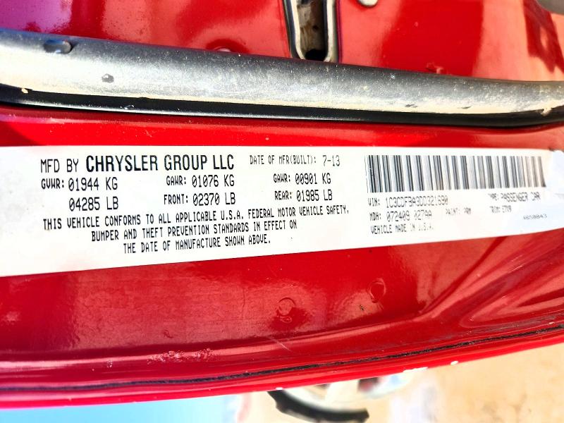 53604846 :رقم المزاد ، 1C3CDFBA3DD321690 vin ، 2013 Dodge Dart مزاد بيع