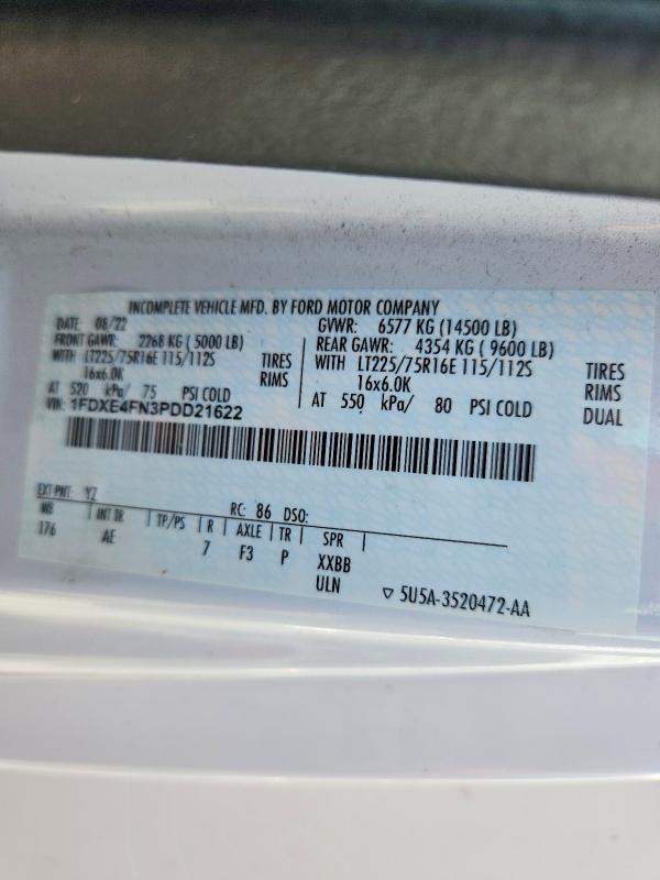 50188326 :رقم المزاد ، 1FDXE4FN3PDD21622 vin ، 2023 Ford Econoline مزاد بيع