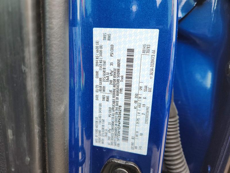 Продаж на аукціоні авто 2023 Ford F150, vin: 1FTEW1EP4PKE06278, номер лоту: 52145436