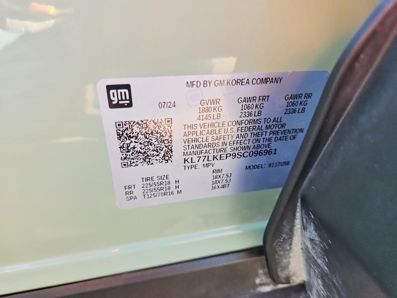 Продажа на аукционе авто 2025 Chevrolet Trax, vin: KL77LKEP9SC096961, номер лота: 53828056