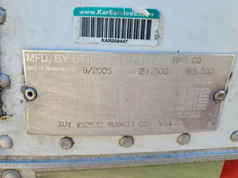 50330646 :رقم المزاد ، 1UYVS25326U863402 vin ، 2006 Utility Trailer Utility Tr مزاد بيع