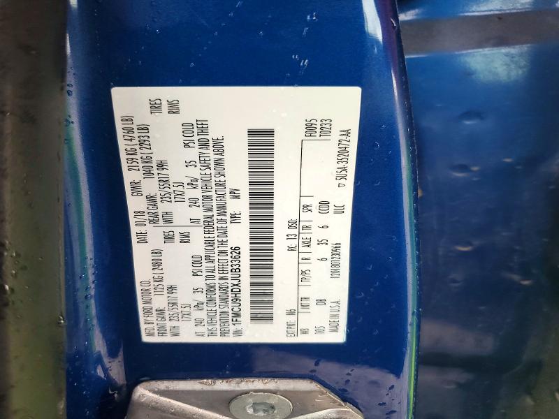 Продаж на аукціоні авто 2018 Ford Escape, vin: 1FMCU9HDXJUB33626, номер лоту: 55313686
