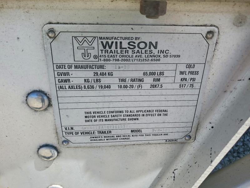 2016 Wilson Dwh500 მანქანა იყიდება აუქციონზე, vin: 4WW4412A8G7711978, აუქციონის ნომერი: 53383086