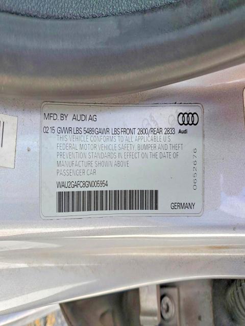 49683456 :رقم المزاد ، WAU2GAFC8GN005954 vin ، 2016 Audi A7 مزاد بيع