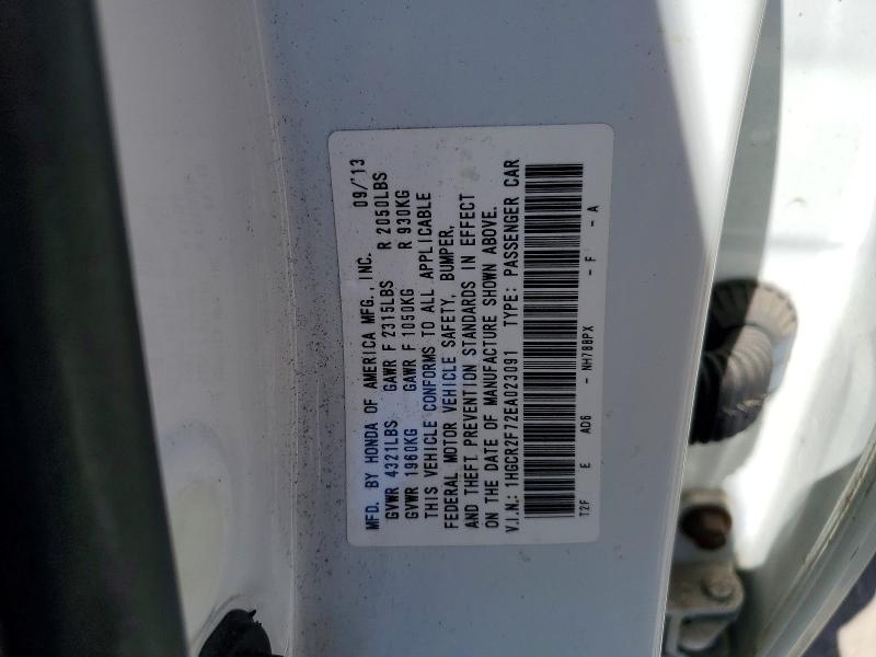 2014 Honda Accord მანქანა იყიდება აუქციონზე, vin: 1HGCR2F72EA023091, აუქციონის ნომერი: 53564046