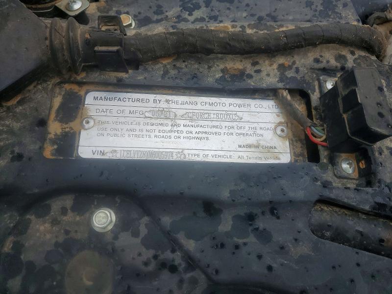 Aukcja sprzedaży 2021 Cfmoto Cforce 800 Xc, vin: LCELVYZ8XM6005974, numer aukcji: 54808496