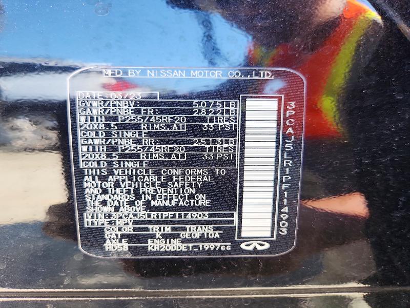 Продаж на аукціоні авто 2023 Infiniti Qx55, vin: 3PCAJ5LR1PF114903, номер лоту: 52764416