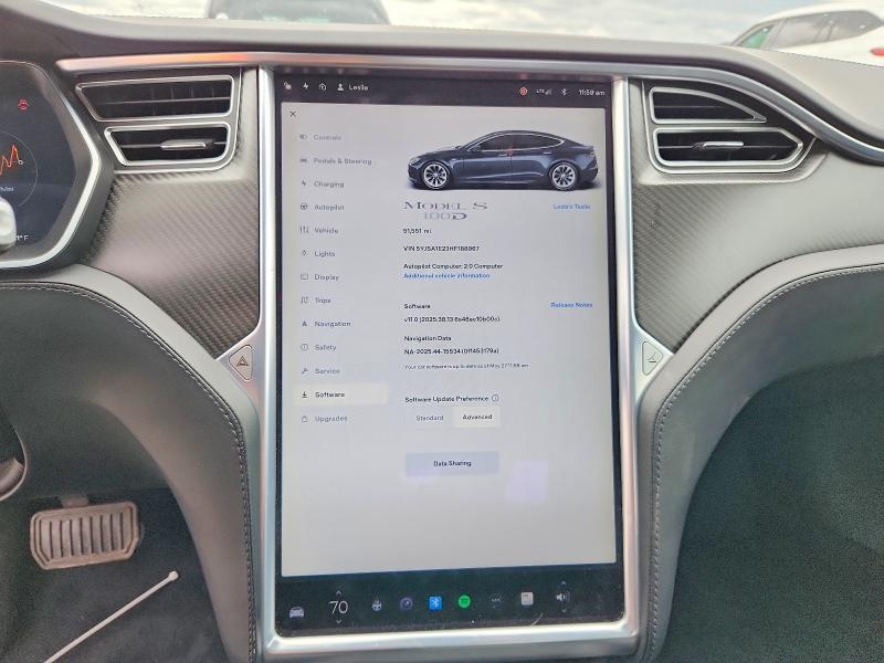 55053836 :رقم المزاد ، 5YJSA1E23HF188967 vin ، 2017 Tesla Model S مزاد بيع