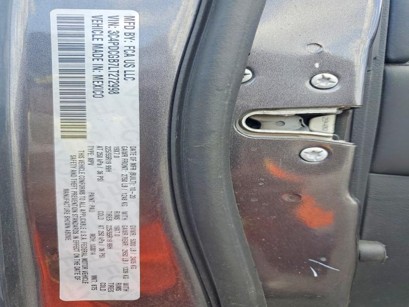 54463756 :رقم المزاد ، 3C4PDCGB7LT272998 vin ، 2020 Dodge Journey مزاد بيع