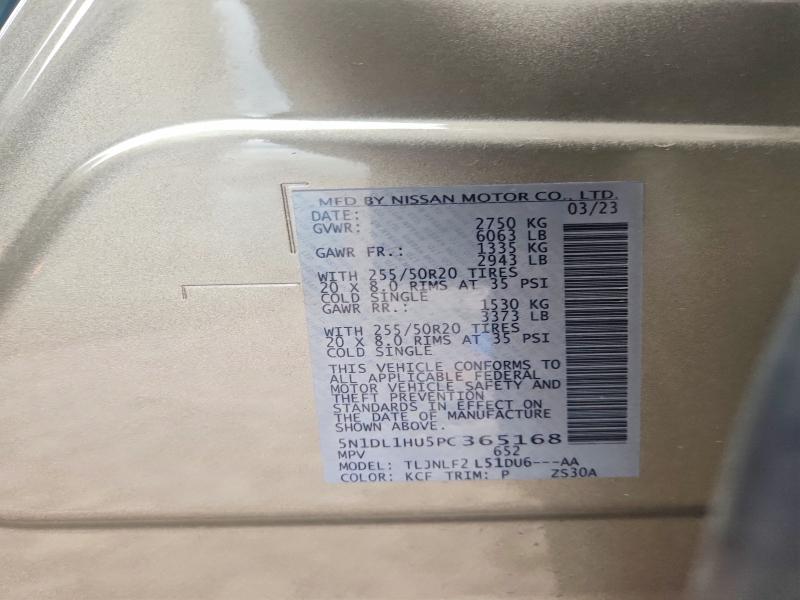 Продажа на аукционе авто 2023 Infiniti Qx60, vin: 5N1DL1HU5PC365168, номер лота: 53360756