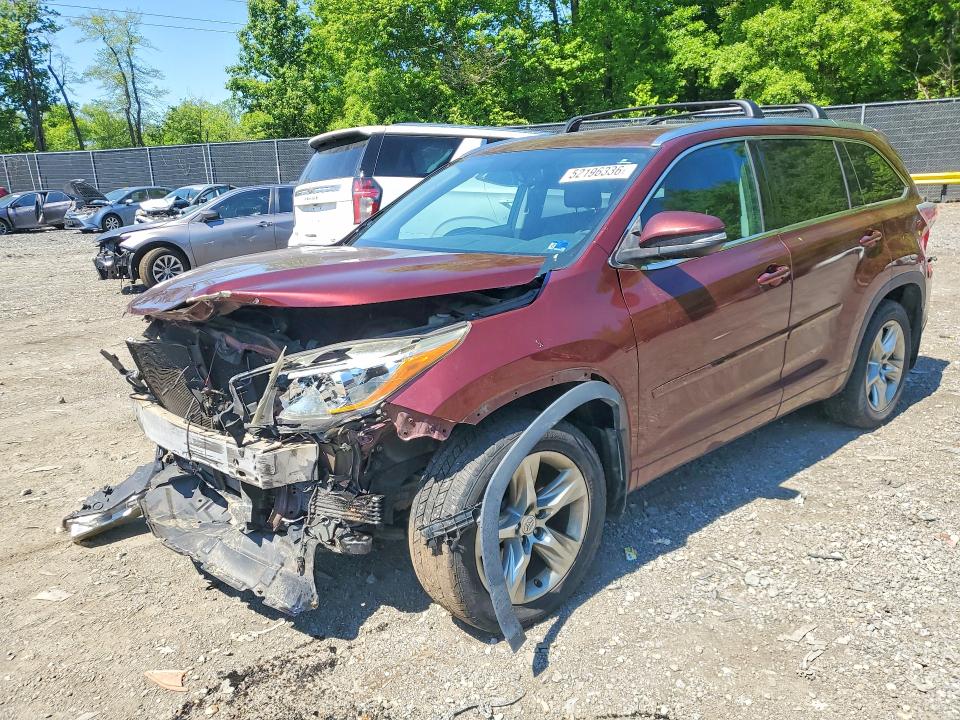 52196336 :رقم المزاد ، 5TDDKRFH2ES035771 vin ، 2014 Toyota Highlander مزاد بيع