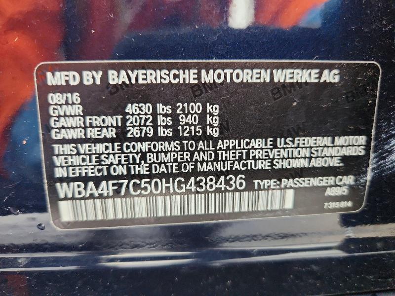 Продажа на аукционе авто 2017 Bmw 430i, vin: WBA4F7C50HG438436, номер лота: 55229816