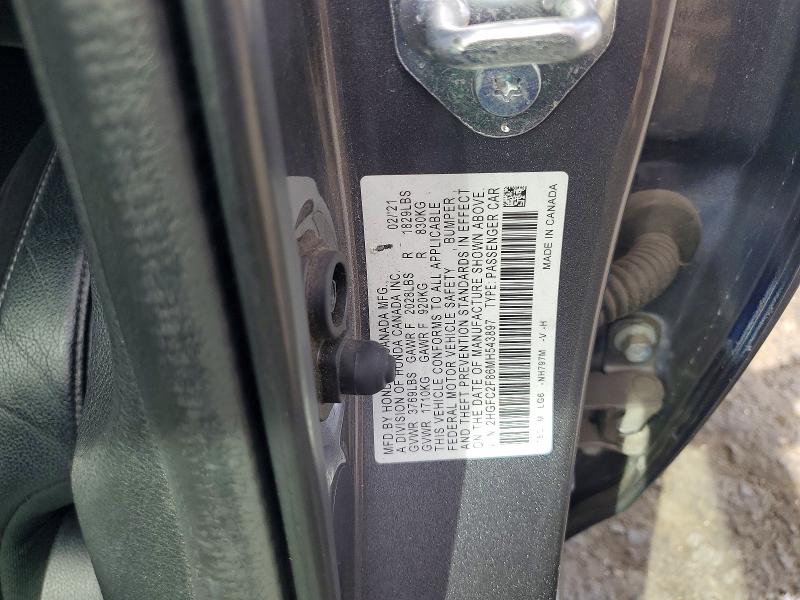 Aukcja sprzedaży 2021 Honda Civic, vin: 2HGFC2F86MH543897, numer aukcji: 52091326