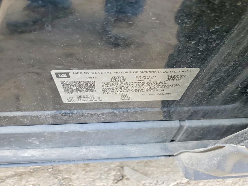 Продажа на аукционе авто 2019 Chevrolet Equinox, vin: 3GNAXHEV0KL142316, номер лота: 54421276