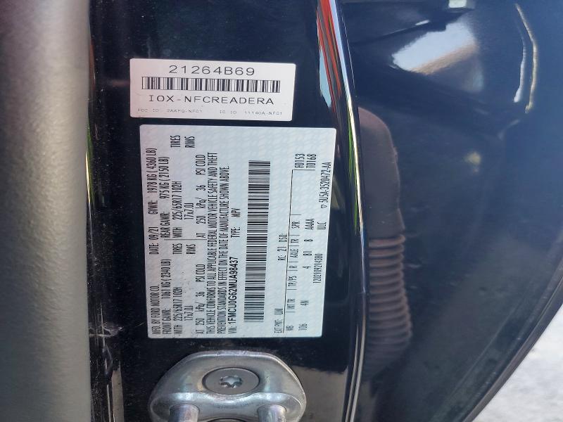 2021 Ford Escape მანქანა იყიდება აუქციონზე, vin: 1FMCU0G62MUA98437, აუქციონის ნომერი: 53516366