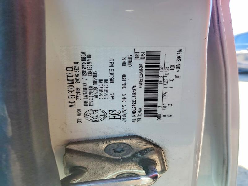 53020966 :رقم المزاد ، NM0LS7S22L1481878 vin ، 2020 Ford Transit Connect مزاد بيع