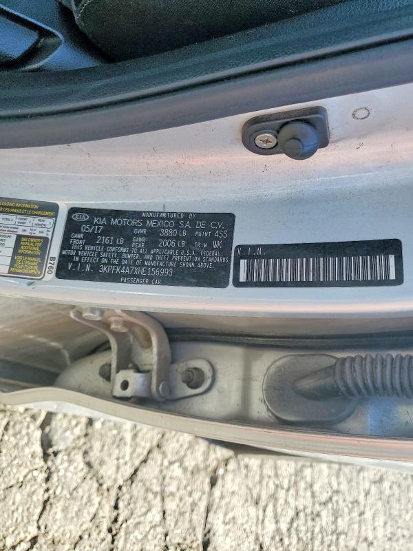 Auction sale of the 2017 Kia Forte, vin: 3KPFK4A7XHE156993, lot number: 54922216