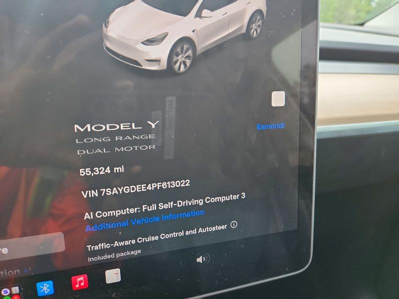 Продаж на аукціоні авто 2023 Tesla Model Y, vin: 7SAYGDEE4PF613022, номер лоту: 55204176