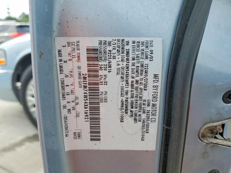 Aukcja sprzedaży 2004 Mercury Grand Marquis, vin: 2MEFM74W54X616921, numer aukcji: 53089636