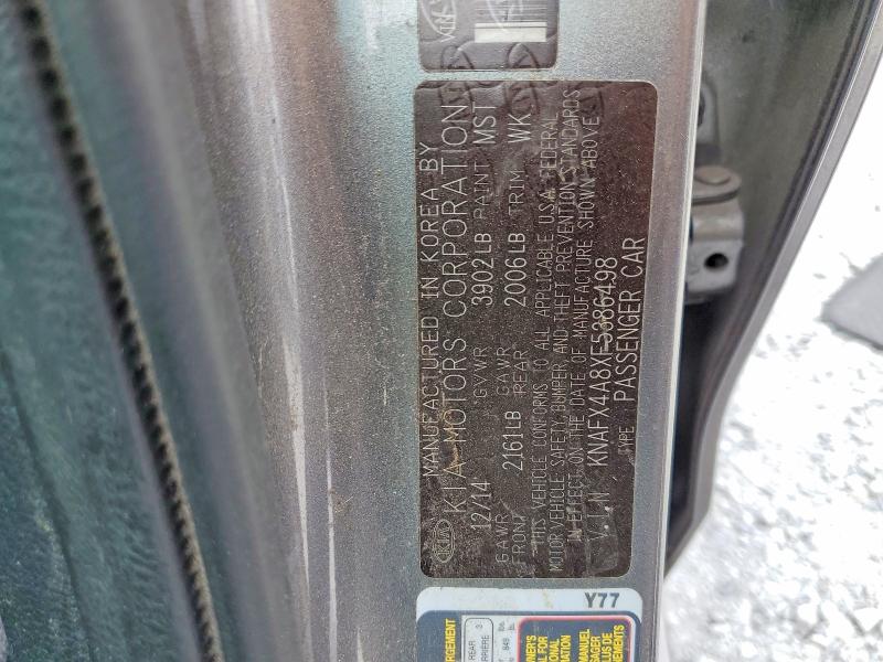 Продажа на аукционе авто 2015 Kia Forte, vin: KNAFX4A8XF5386498, номер лота: 52777646