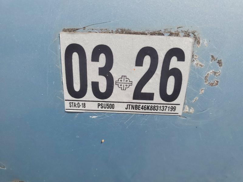 Aukcja sprzedaży 2008 Toyota Camry, vin: JTNBE46K883137199, numer aukcji: 54124406