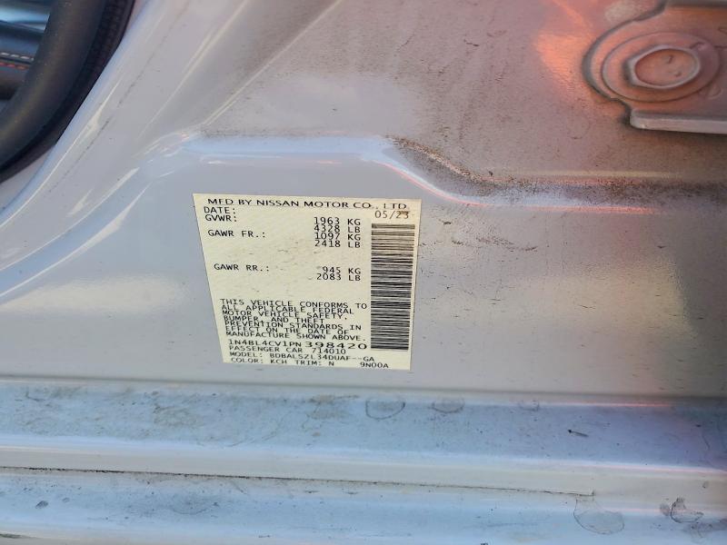 54250456 :رقم المزاد ، 1N4BL4CV1PN398420 vin ، 2023 Nissan Altima مزاد بيع