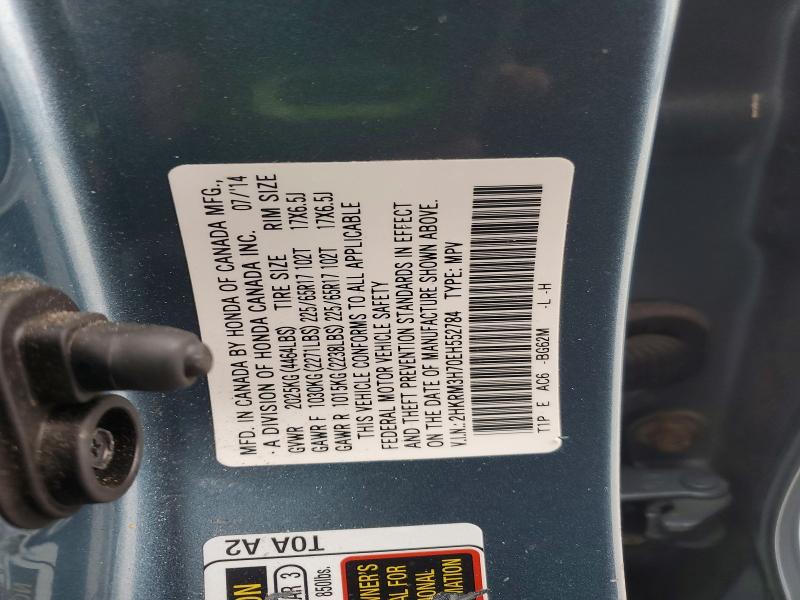 Aukcja sprzedaży 2014 Honda Cr-v, vin: 2HKRM3H70EH552784, numer aukcji: 52244626