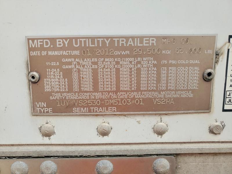 Продаж на аукціоні авто 2013 Utility Reefer Trailer, vin: 1UYVS2530DM510301, номер лоту: 52690476