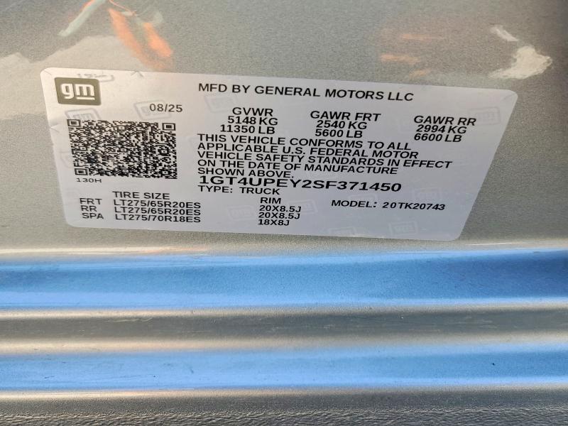 Продажа на аукционе авто 2025 Gmc Sierra, vin: 1GT4UPEY2SF371450, номер лота: 53826216