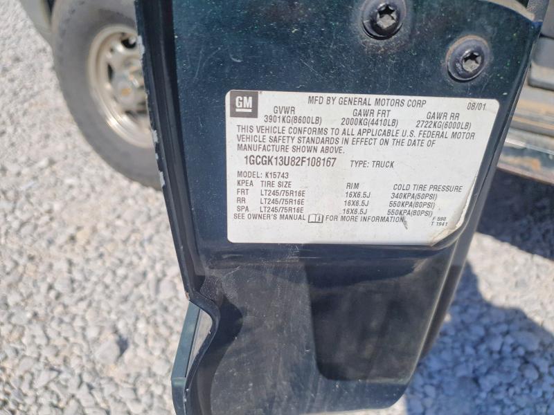 Продажа на аукционе авто 2002 Chevrolet Silverado, vin: 1GCGK13U82F108167, номер лота: 55013276