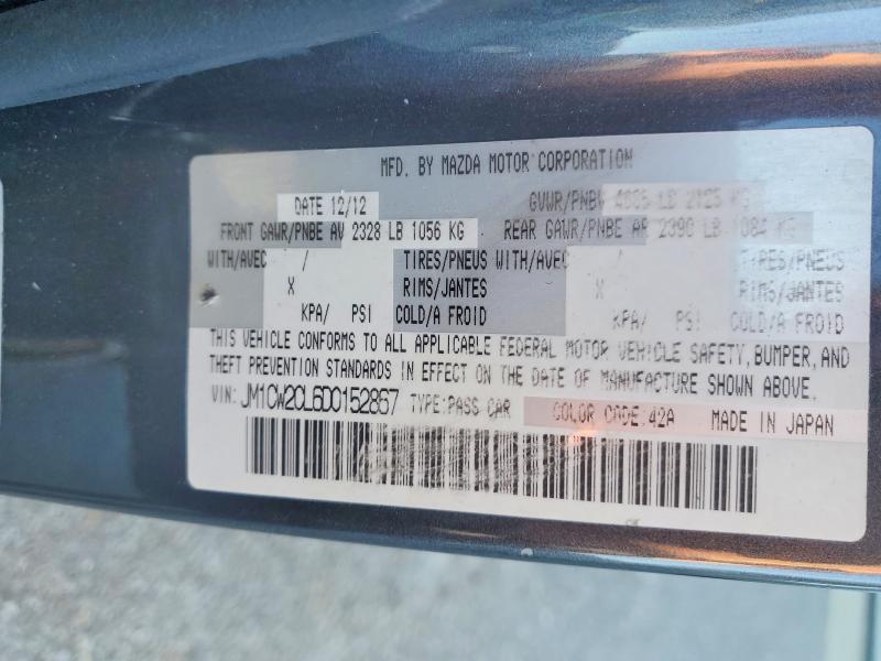 Aukcja sprzedaży 2013 Mazda 5, vin: JM1CW2CL6D0152867, numer aukcji: 53703956
