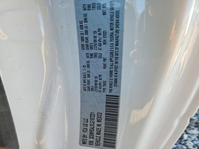 Продажа на аукционе авто 2020 Ram 2500, vin: 3C6MR5AJXLG197231, номер лота: 53998546