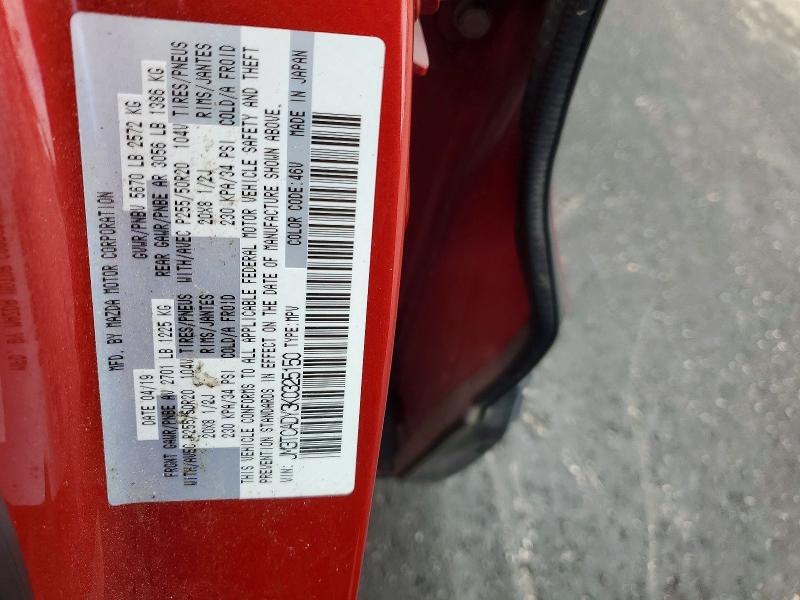 Aukcja sprzedaży 2019 Mazda Cx-9, vin: JM3TCADY3K0325150, numer aukcji: 52242826