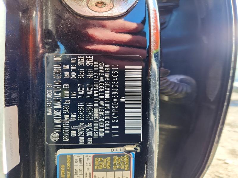 Aukcja sprzedaży 2018 Kia Sorento, vin: 5XYPGDA39JG340611, numer aukcji: 52762116
