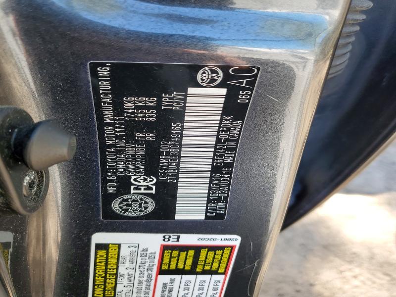 52693406 :رقم المزاد ، 2T1BU4EE3BC749165 vin ، 2011 Toyota Corolla مزاد بيع