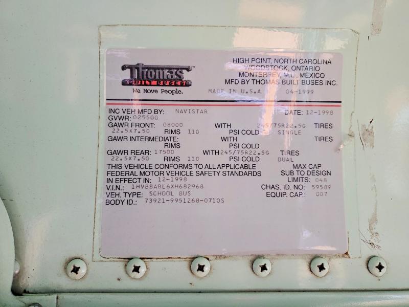 Продажа на аукционе авто 1999 International 3000, vin: 1HVBBABL6XH682968, номер лота: 54542386