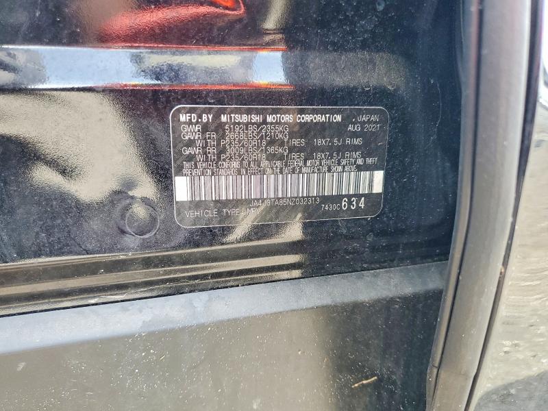 Продаж на аукціоні авто 2022 Mitsubishi Outlander, vin: JA4J3TA85NZ032313, номер лоту: 54120296
