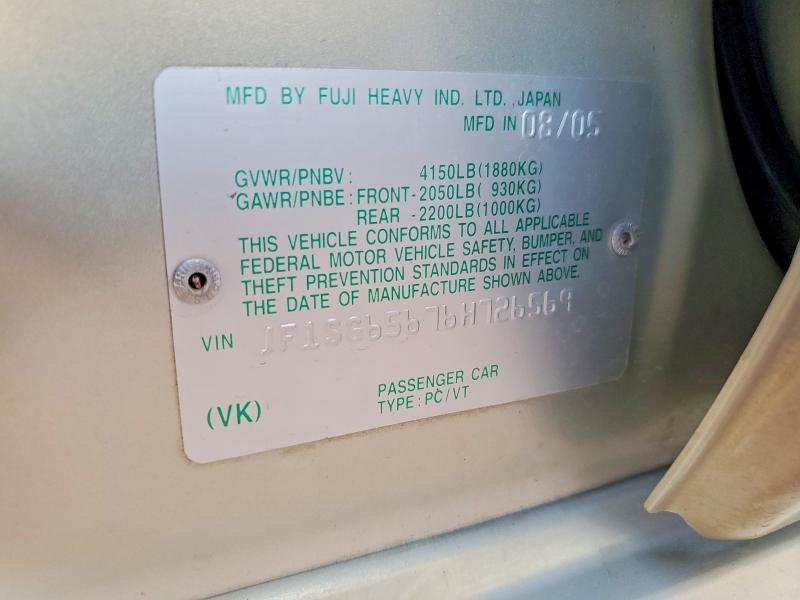 Продажа на аукционе авто 2006 Subaru Forester, vin: JF1SG65676H726569, номер лота: 52255126