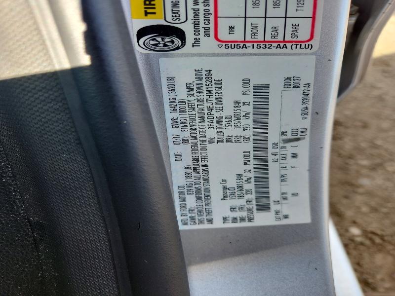 2017 Ford Fiesta მანქანა იყიდება აუქციონზე, vin: 3FADP4EJ7HM152894, აუქციონის ნომერი: 53321876