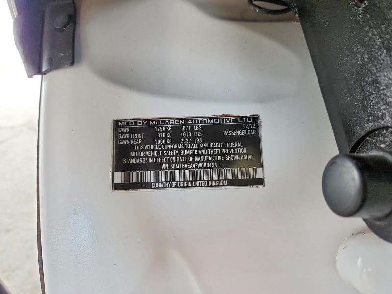 Продажа на аукционе авто 2023 Mclaren Automotive Artura, vin: SBM16AEA4PW000494, номер лота: 54464936