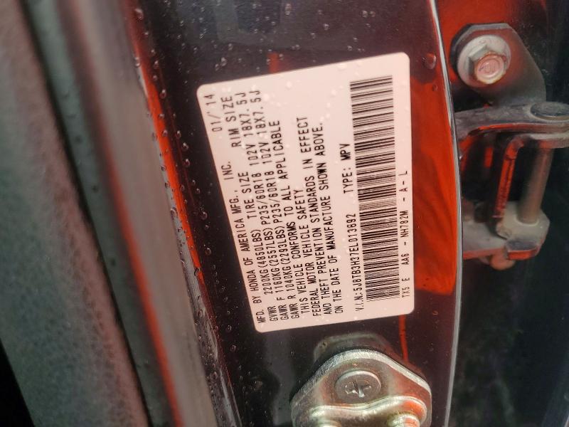 52274146 :رقم المزاد ، 5J8TB3H37EL013892 vin ، 2014 Acura Rdx مزاد بيع