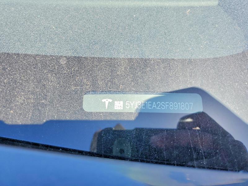 52415626 :رقم المزاد ، 5YJ3E1EA2SF891807 vin ، 2025 Tesla Model 3 مزاد بيع