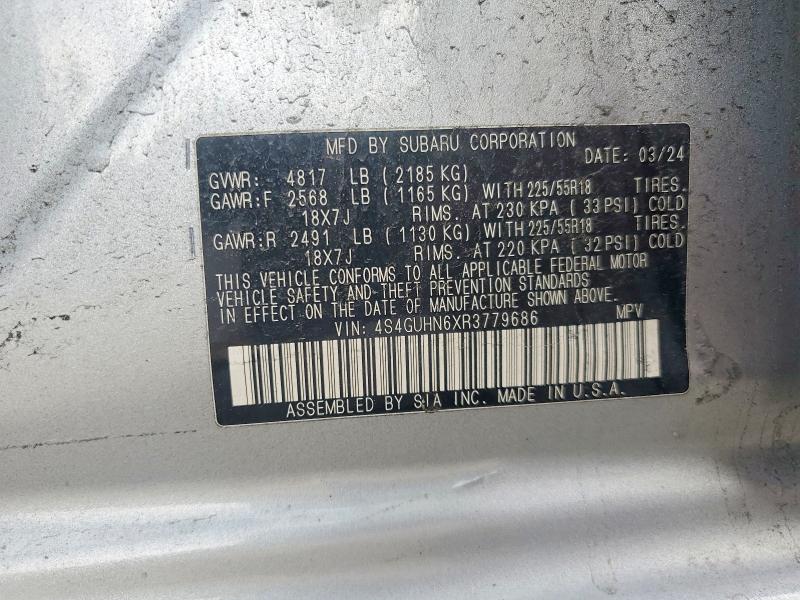 Продажа на аукционе авто 2024 Subaru Crosstrek, vin: 4S4GUHN6XR3779686, номер лота: 55672386